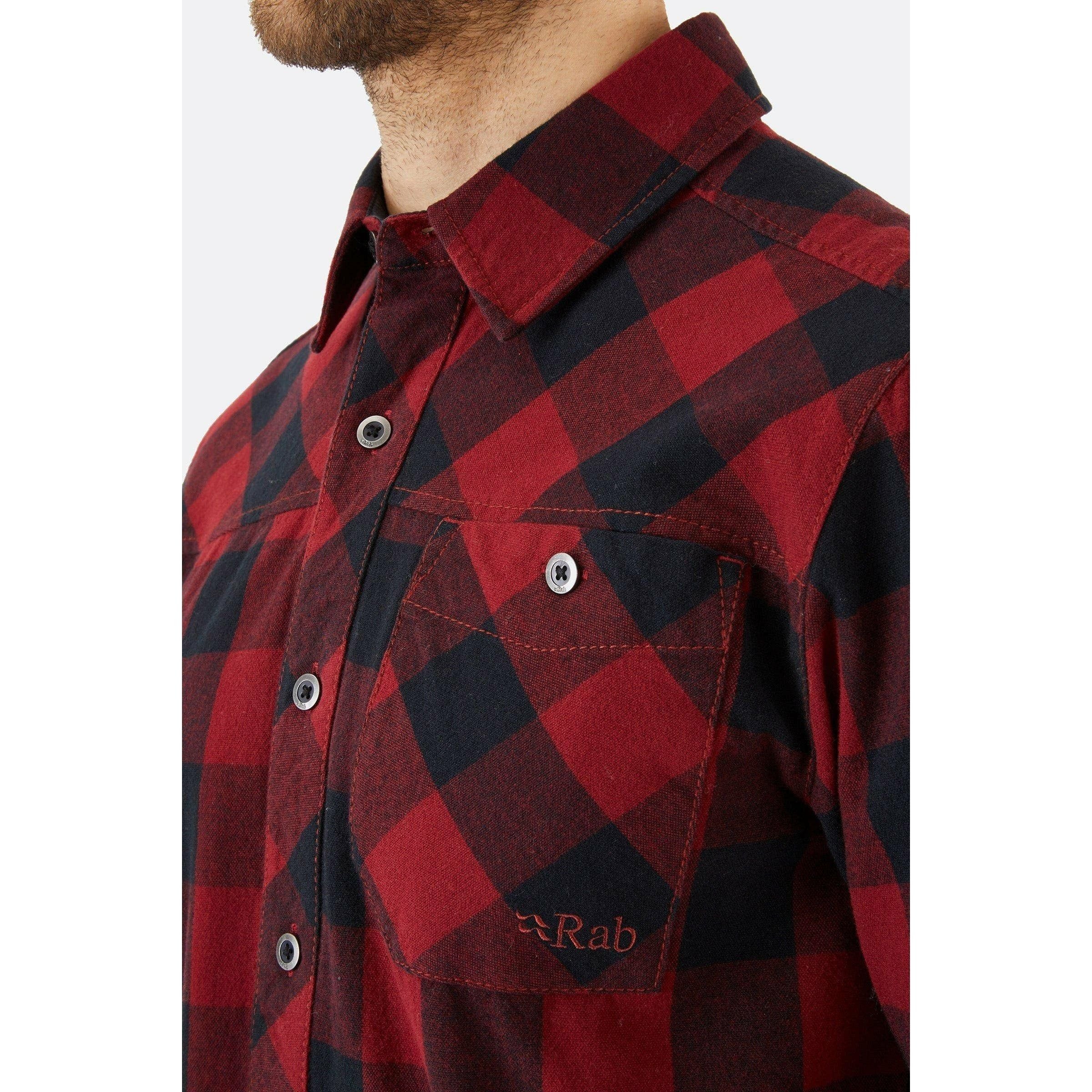 Mens Rab Boundary Brushed Cotton Shirt - Image 5
